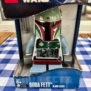 Digital Clock, STAR WARS Boba Fett Figure Light Up Alarm Clock 9003530